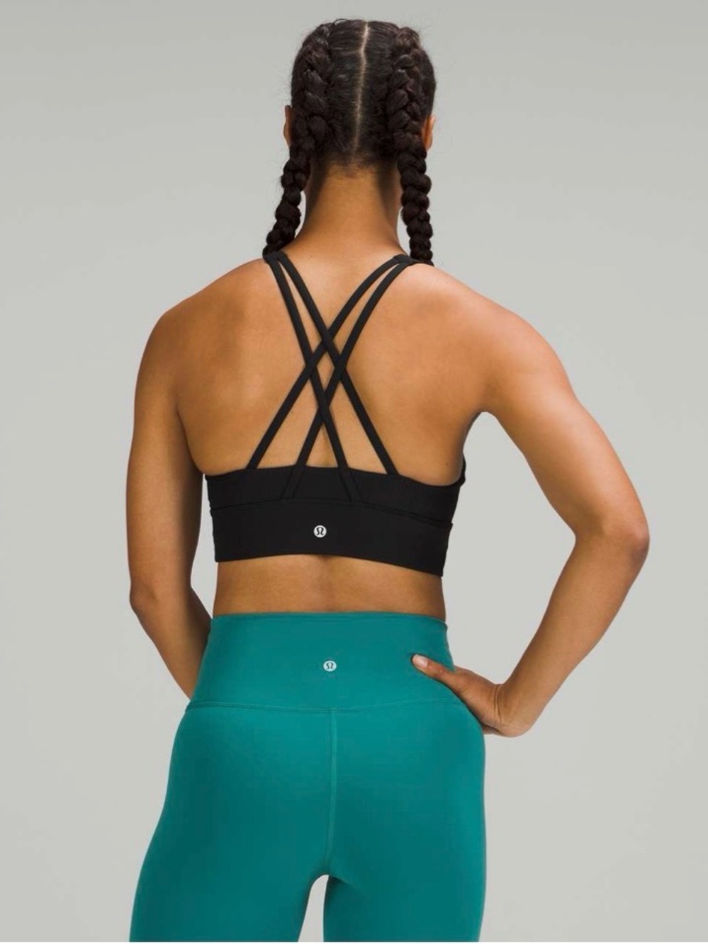 Lululemon Energy Bra High Neck Long Line Rib - Picture 2 of 2
